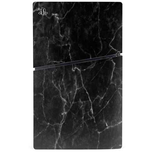 Black Marble PS5 Slim Digital Edition Console Skin